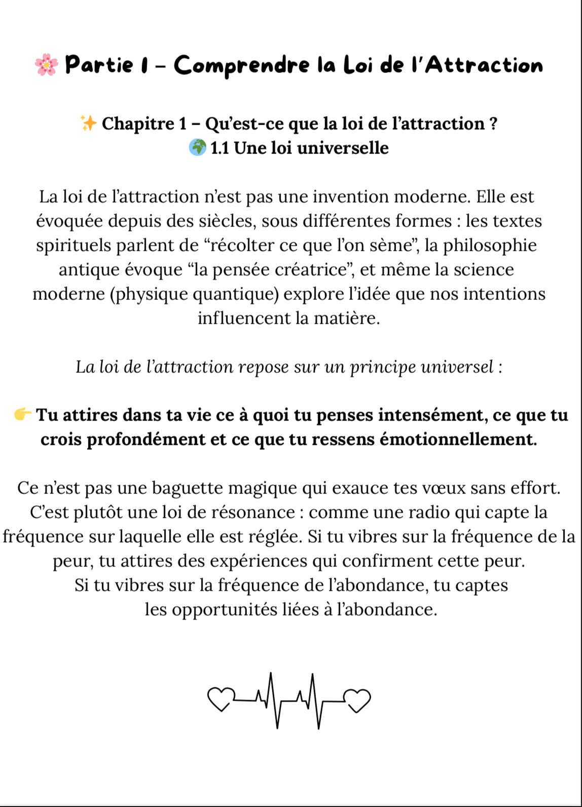 La loi de l’attraction - deviens la créatrice de ta vie EBOOK
