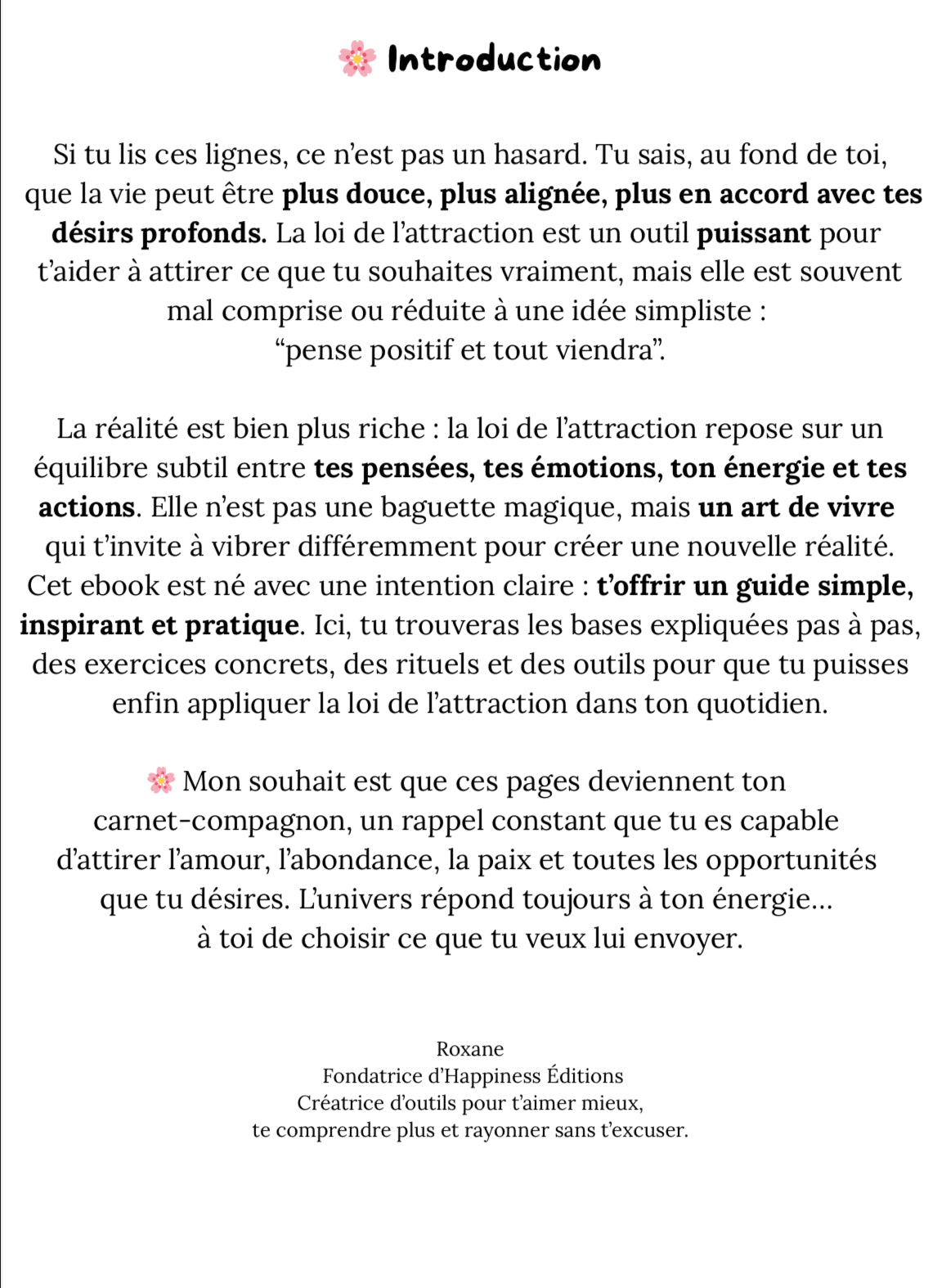 La loi de l’attraction - deviens la créatrice de ta vie EBOOK