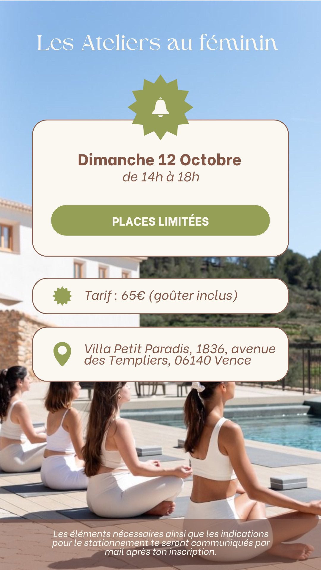 Les Ateliers au féminin - dimanche 12 octobre