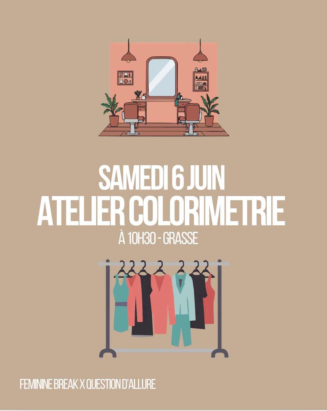 Atelier Colorimetrie - Samedi 6juin - 10h30 (4€ d’accompte + 45€)