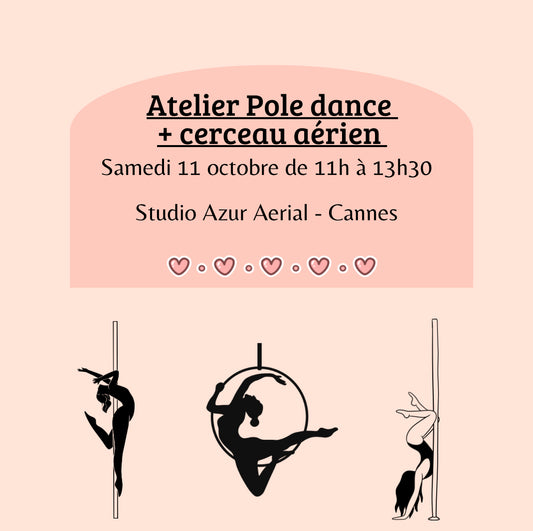 Cerceau aérien + pole dance